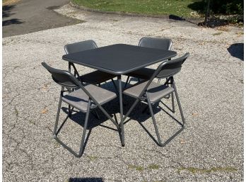 Extra Seating For The Holidays! Cosco Folding Table & Four Chairs