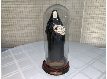 Figurine Of Mother Cabrini Under A Cloche From 1939