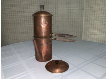 Vintage Halian Neapolitan Copper Coffee Pot