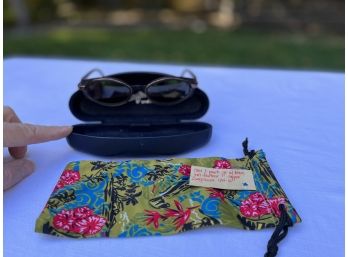 Maui Jim 124-10 Prescription Sun Glasses, Case & Synthetic Cloth Case