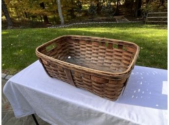 Vintage Wooden Laundry Basket