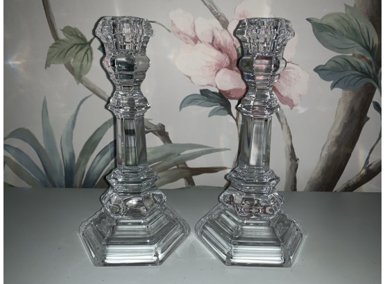 Elegant Pair Of TIFFANY & CO. Plymouth 8 Inch Candlesticks