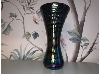 Exquisite Stuart Abelman Vintage 1987 Signed Large Art Glass Vase