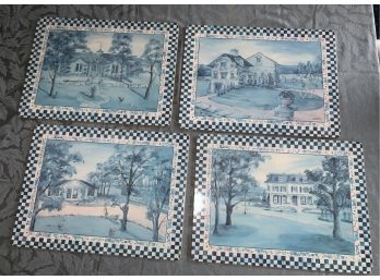 Set Of 4 MacKenzie Childs MacLachlan Placemats