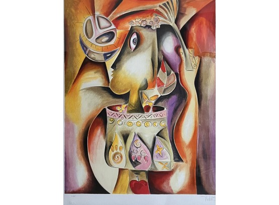 Nechita: Adventurous Mind Signed/numbered Cubist Lithograph