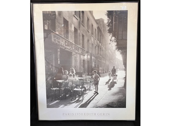 Framed Photo Print Reproduction 1950 Paris Edith Gerin