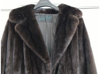 Gorgeous Full Length Chocolate Brown Mink Coat