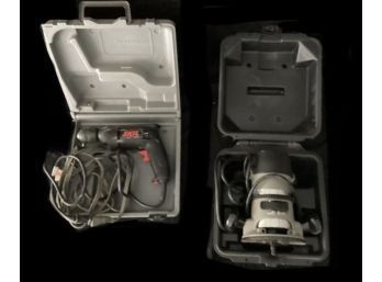 Power Tools!  Skil Power Drill & Porter & Cable Router