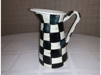 NEW MacKenzie Childs Small Courtly Check Practical Pitcher