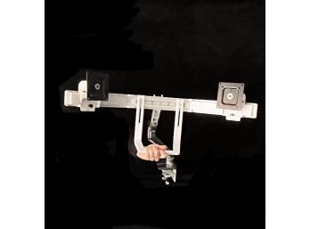 Heavy Duty Dual Screen Monitor Mount-  Clamps Onto Desk Or Table
