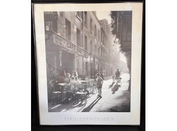 Framed Photo Print Reproduction 1950 Paris Edith Gerin