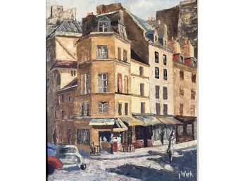 Original Oil Painting - Paris By J. Wick