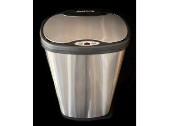 Tall Stainless Steel Kitchen Trash Can With Auto Open Lid (2 Of 2)