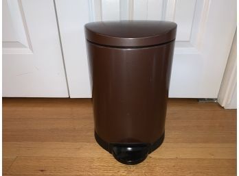 Simplehuman Small Oval Brown Step Trash Can