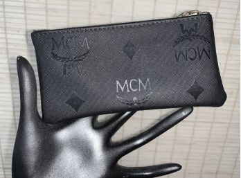 Vintage MCM Michael Cromer Munich Key Case Holder Black Monogram Canvas