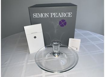 Gorgeous Simon Pearce Centerpiece Candlestick Signed
