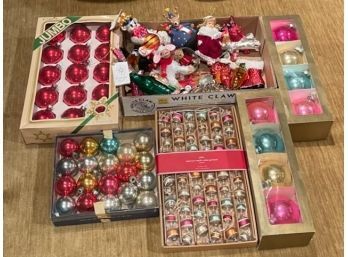 Festive Mixed Lot Of Over 50 Ornaments Inc Radko Annalee Dansk
