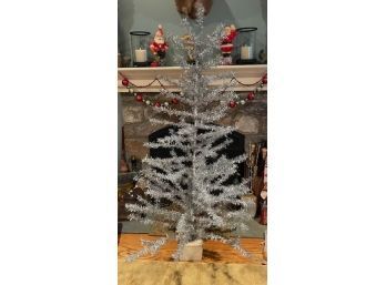 6 Foot Vintage Silver Tinsel Tree By Mr Christmas