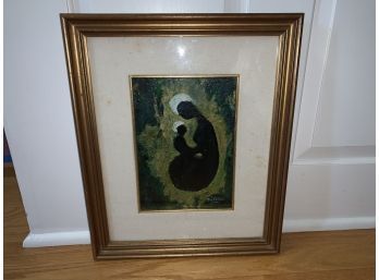 Original Signed Oil Painting By Bolivar