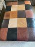 Real Leather Patchwork Ottoman