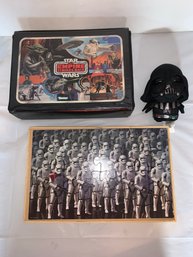 Vtg Kenner Star Wars Vinyl Carrying Case 1982, Puzzle And Plush