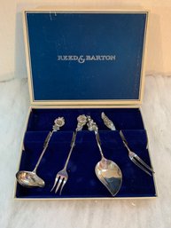 Reed And Barton Harlequin Serving Piece Set Silver Plate