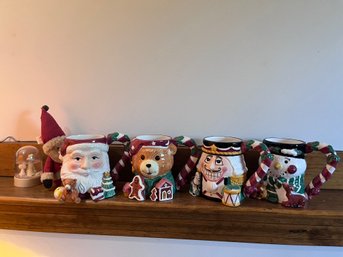 Lot Of Christmas Mugs