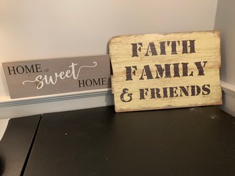 Wall Art - Faith, Family & Friends, Home Sweet Home