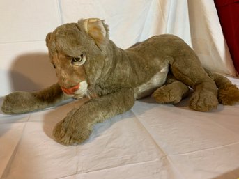 Large Vintage Plush Lioness