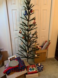 Christmas Lot - Tree, Ornaments, Wrapping, Santa And More