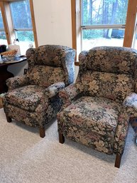 Two Vintage Recliners Tropical