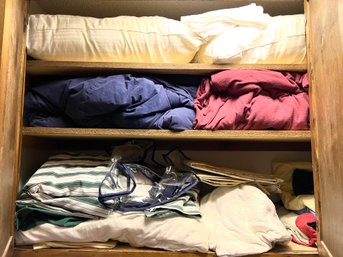 Extra Bedding Lot - Laundry Room
