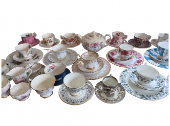 28 Teacup And Saucer Sets And Misc. Pieces