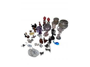Lot Of Glass And Ceramic Miniatures