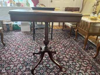 Vintage Swivel Game Table, Has Some Damage, See Pictures