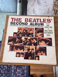 Lot Of Record Albums Including, Beatles (record Cover Only), 40