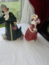 Set Of 2 Royal Dolton Christmas Figurines