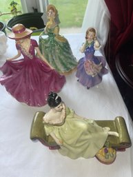 Set Of 4 Royal Doltan Figurines
