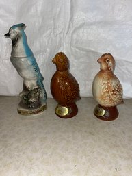 Lot # 3  ( 3- Collectable Bird Decanters
