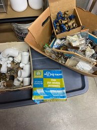 Lot Of Misc Plumber Parts Pieces Fixtures  Bronze Gate Valves And More !!!