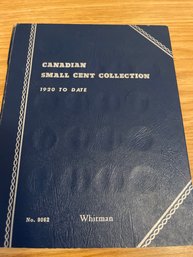5 Whitman Coin Book Collections - Some With COINS - Canadian Cent/Lincoln Head/ Jefferson Nickel
