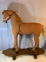 Amazing Large Antique Folk Art Horse 36 H X 34 Wide