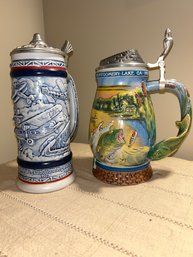 Avon Beer Stein And Largemouth  Bass, George Perry Beer Stein