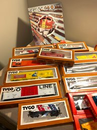 TYCO TRAINS AND BOOKLETS 14 Boxes
