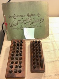 Steel Alphabet Stamp Set  And Cordesman-Rechtin Wowoodworking Machinery Book