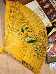 Japanese Japan Chinese China Lot Fan, Chopsticks, Map Of Japan, Coaster Tea Cup