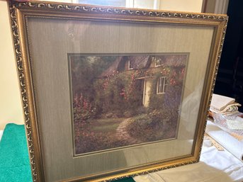 DWAYNE WARWICK WHITE DOOR COTTAGE HAND SIGNED LITHOGRAPH