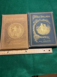FARM BALLADS AND LEGENDS BY WILL CARLETON  VINTAGE BOOKS