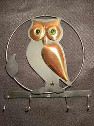 Vintage MCM Coppercraft Guild OWL Key Holder