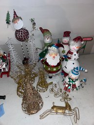 Snowman Santa Christmas Trees Angels Decorations